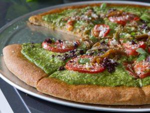 basil pesto pizza