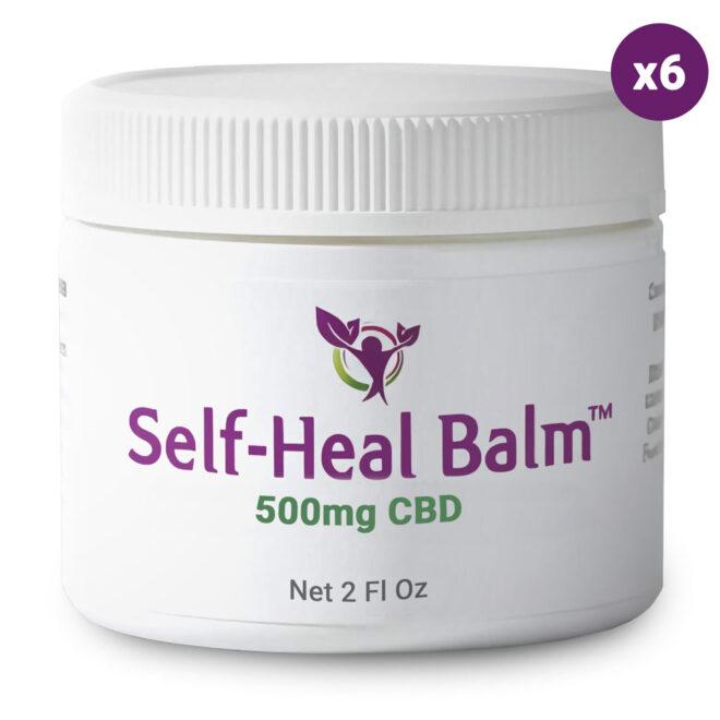 6-Pack of Self-Heal Balm with 500mg CBD