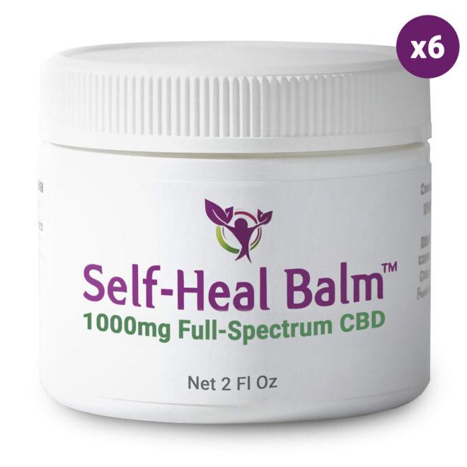 6-Pack of Self-Heal Balm with 1000mg full-spectrum CBD
